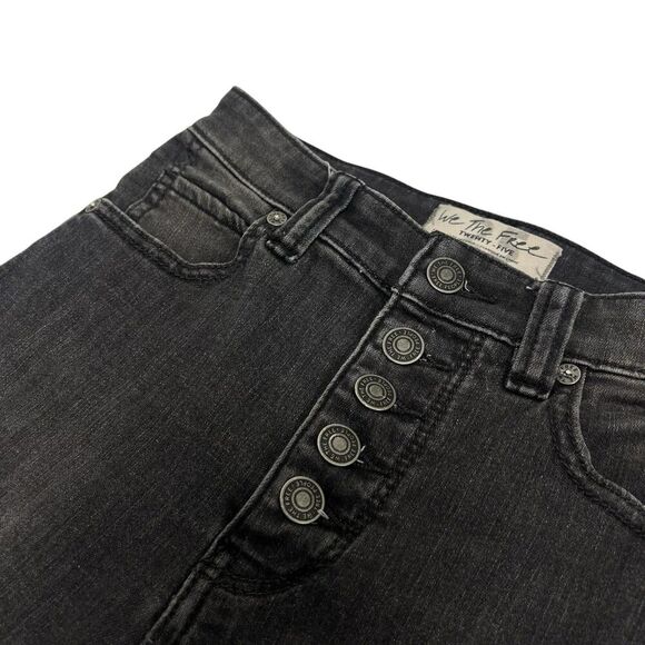 Free People We The Free Flare Bell Bottom Jeans High Rise Denim Super Flared 25 - Picture 12 of 13